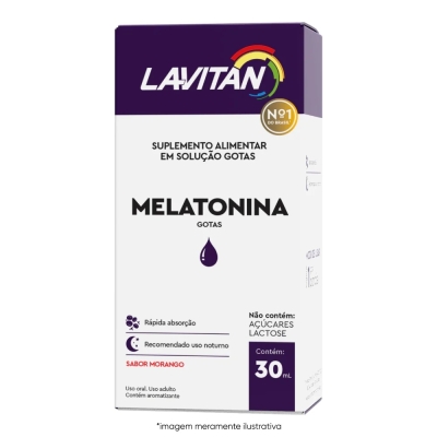 Lavitan melatonina 0,21mg 30ml morango cimed