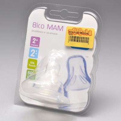 Bico mam mam fluxo medio 2+ meses 2un