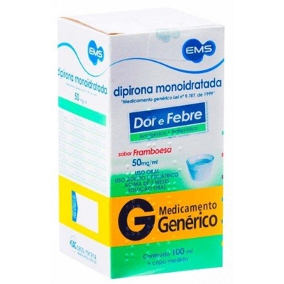 Dipirona xarope infantil 50mg/ml 100ml ems