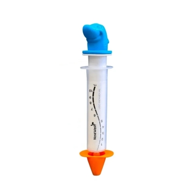 Seringa infantil para Lavagem nasal agaplastic noseWash 6+ meses, tubarao, 1 unidade com capacidade de 10mL + adaptador, sortido com 2 unidades