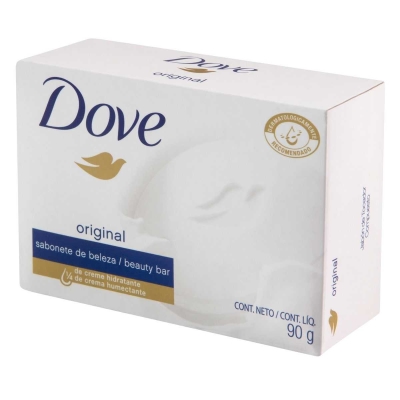 Sabonete Dove original barra, 1 unidade com 90g