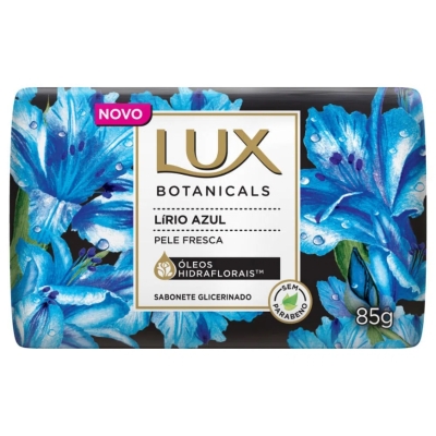 Sabonete Glicerinado Lux Botanicals lirio azul, barra com 1 unidade de 85g