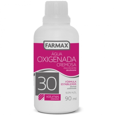 Agua oxigenada cremosa farmax 30 volumes 90ml