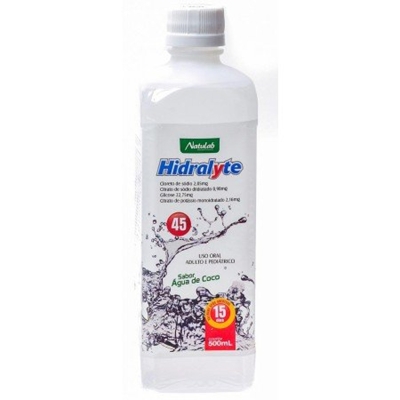 Hidralyte 45 agua coco 500ml natulab 