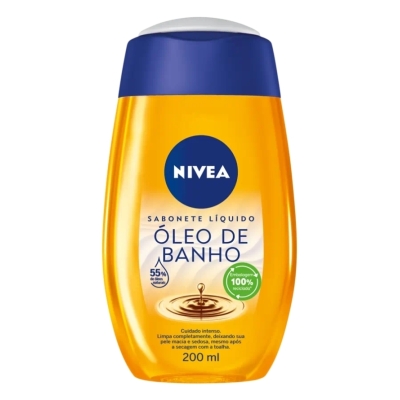 Sab liq nivea oleo de banho 200ml