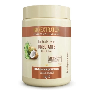Banho de creme bio extratus umectante oleo de coco 1kg