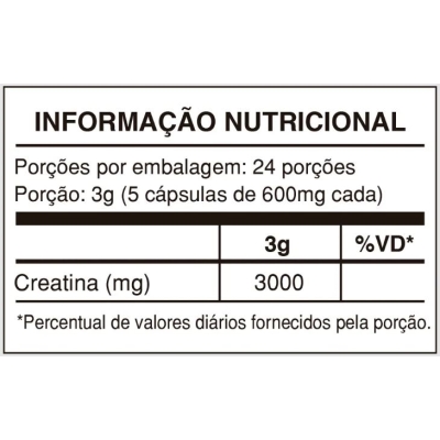 Creatina Healt Labs 120 Cápsulas