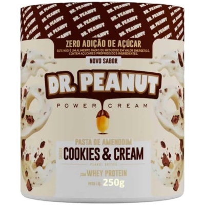 Pasta de amendoin cookies cream dr.peanut 250g