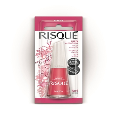 Esmalte risque rosas malicia,