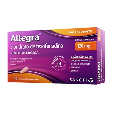 Allegra 120mg 10 comprimidos (fexofenadina)