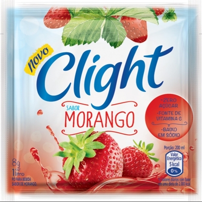 Suco clight po morango 8gr