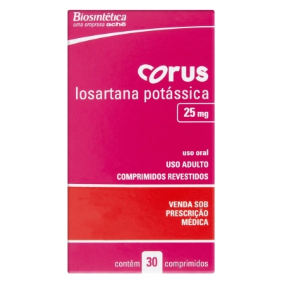 %corus 25mg 30 comprimidos (losartana)