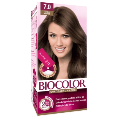 Tintura em creme biocolor mini kit louro arraso 7.0