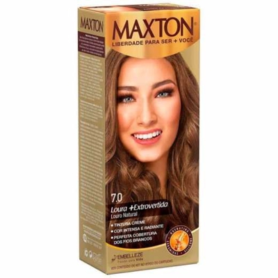 Tintura em creme maxton louro natural 7.0