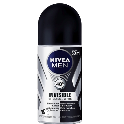 Desodorante nivea rollon invis b w masc 50ml