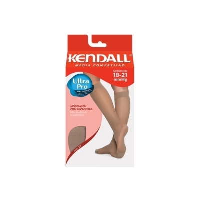 Meia Calça Média Compressão Kendall 3/4 18-21mmHg Tamanho G Pé Fechado