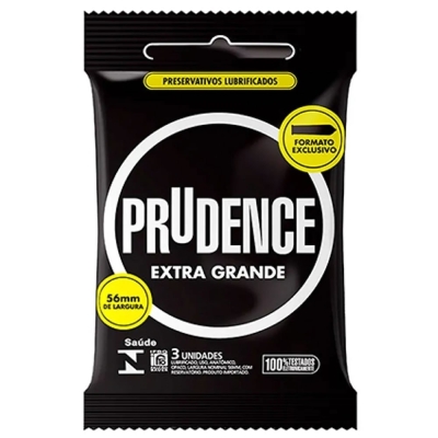 Preservativo Prudence extra grande com 3 unidades