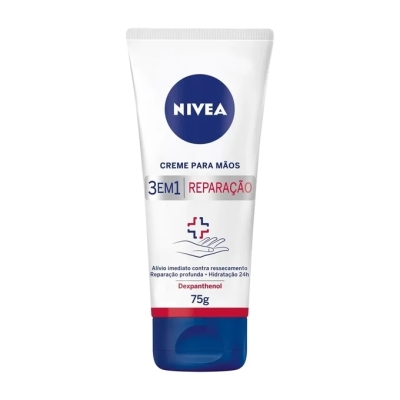 Creme para Maos nivea Reparacao 3 em 1 - 75g