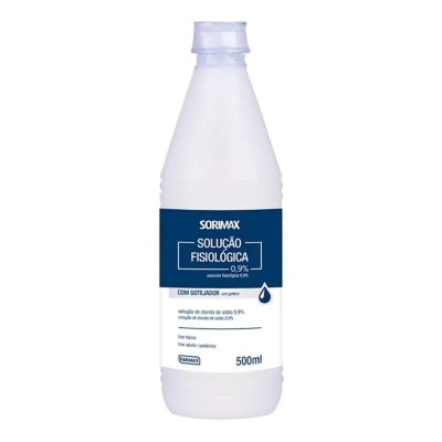 Soro fisiologico 0.9% sorimax farmax com 500ml