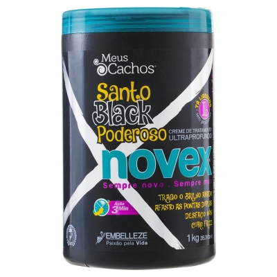 Creme de Tratamento Santo Black Poderoso novex Meus cachos 1kg