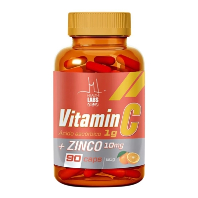 Vitamina c zinco 90 caps health labs