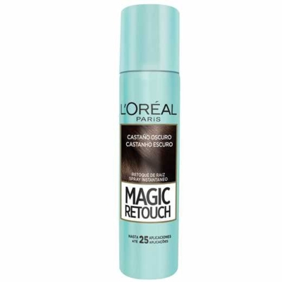 Spray Retoque de Raiz L oreal Magic Retouch castanho escuro, 75mL