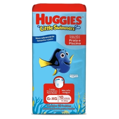 Fralda Huggies Praia e Piscina G 10un