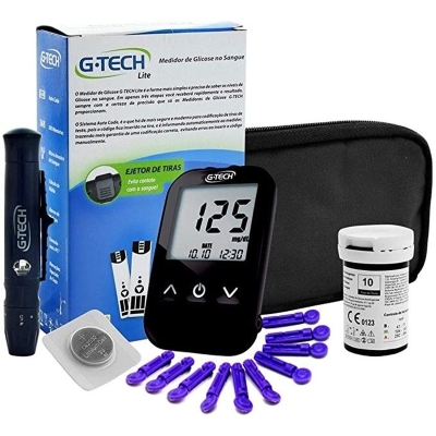 Medidor de glicose g-tech auto code free lite