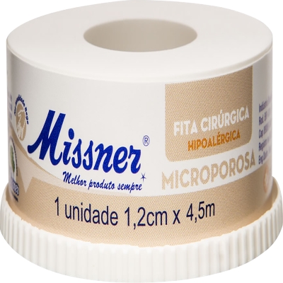 Fita microp bege 1,2cm x 4,5m missner