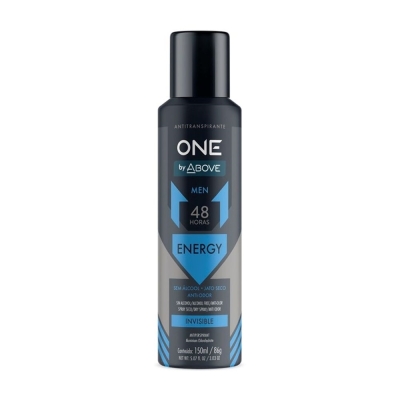 Desodorante antitranspirante above Men energy, aerossol com 150mL