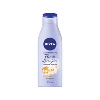 Hidratante corporal nivea oleos essenciais flor de laranjeira e oleo de abacate com 200mL