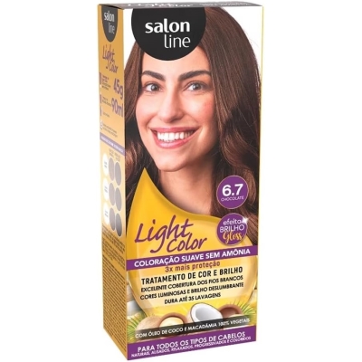 TINTURA EM CREME SALON LINE LIGHT COLOR CHOCOLATE 6.7