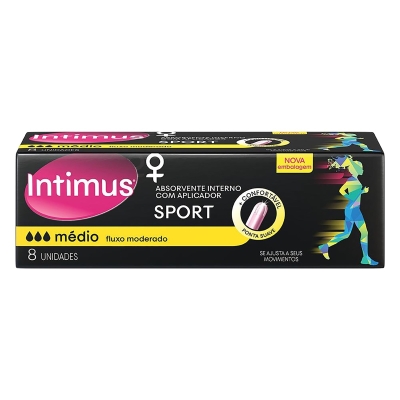 Absorvente interno intimus sport medio 8un