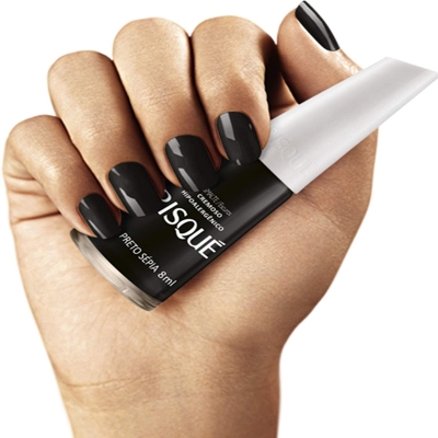 Esmalte risque escuros preto sepia nu 8ml,