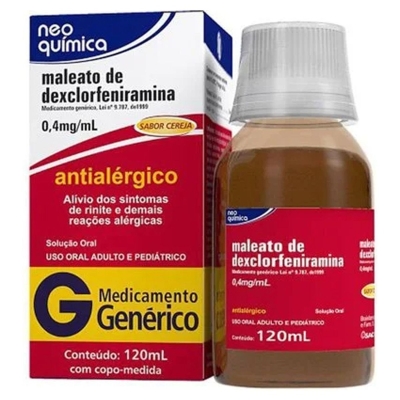 Dexclorfeniramina+betametasona 120ml neo quimica 