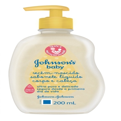 Sabonete Johnson s Baby Recem-nascido liquido,1 unidade com 200mL