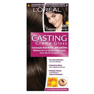 Tintura casting creme gloss castanho natural 400