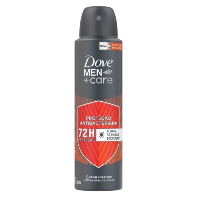 Desodorante antitranspirante aerosol dove men +care protecao antibacteriana 150ml