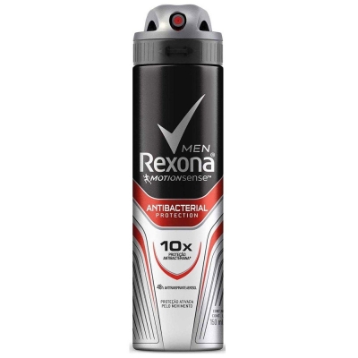 Desodorante antitranspirante aerosol rexona men antibacterial 150ml