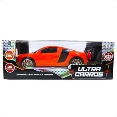 Carrinho controle remoto ultra carros 6funcoes polibrinquedo