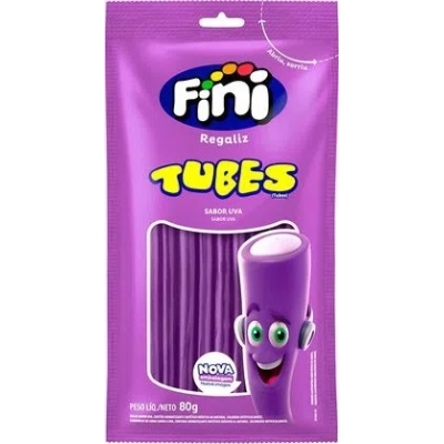 Bala fini tubes uva 80g