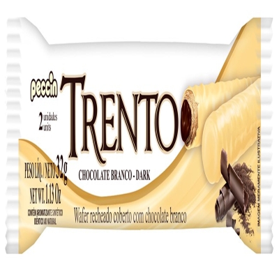 Chocolate trento waffer dark branco 32g