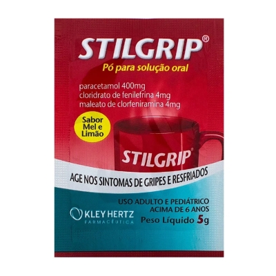 Stilgrip Em Pó 5g Mel Limão Sachê