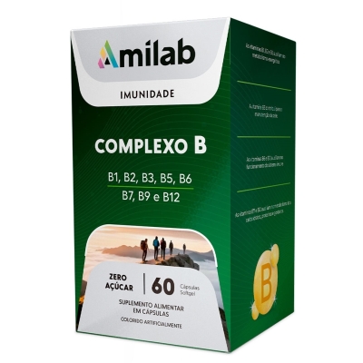 Amilab Complexo B 60 Cápsulas 