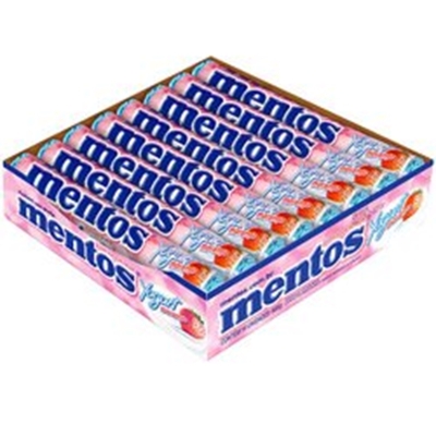 Balas mentos yogurte morango 37.5g