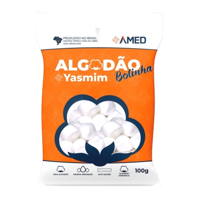 Algodao bolinha yasmin amed 100g