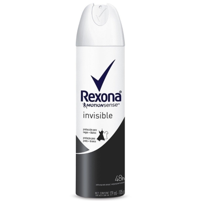 Desodorante antitranspirante aerosol rexona invisible 150ml