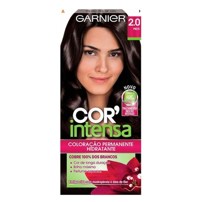 Tintura em creme nutrisse garnier preto negro 20