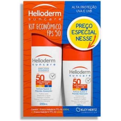 Kit helioderm corpo economico fps50 ,