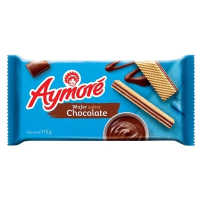 Biscoito aymore wafer chocolate 105g